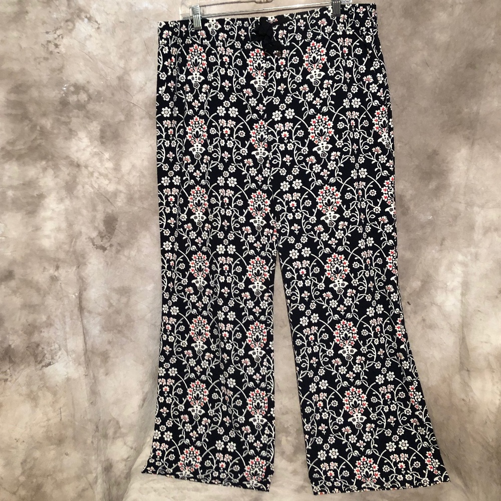 LOFT WOMENS CASUAL WIDE LEG PANTS LARGE WIDE LEG FLOWY